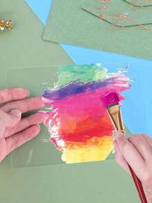 10片装塑料玻璃替代品，适用于制作席位卡、标牌、DIY工艺品，透明亚克力板套装，适用于婚礼和派对装饰 - 無色 - 查看 3