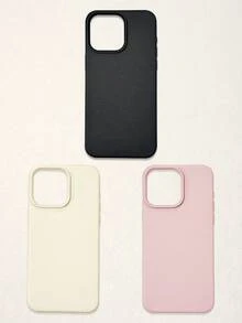 3 paquetes de funda de teléfono de cuero mate - Cubierta protectora a prueba de golpes (Negro/Blanco/Rosa) Paquete, compatible con dispositivos y Galaxy - Regalo perfecto para el Año Nuevo Lunar - Multicolor - Ver 46