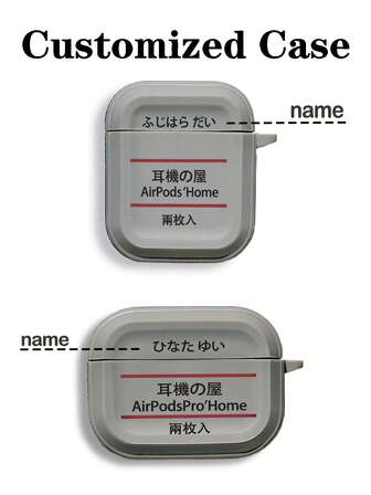 1pc Customizable Name Earphone Case, Transparent Matte Shock-Proof Protection Shell, Suitable For AirPods 2/3/4, Pro/Pro 2, Minimalist & Elegant Daily Use, Great Gift For Yourself, Girlfriend Or Boyfriend