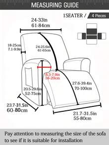 Waterproof Recliner Chair Cover With Pocket Single Seat Single Reclining Slipcover Relax Sofa Cover Lazyboy,1 Pc - Deep Mint - View 3