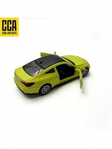 Burago 1:42 BMW M4 G82 Legierung Auto - Gelb, Hinterradantrieb mit glatter Gleitfähigkeit, Türen zum Öffnen, detaillierte Replik, tolles Geschenk, Sammlerstück & Dekorationsstück für Schreibtisch/Regal, geeignet für Weihnachten, Halloween, Geburtstag - Gelb - Übersicht 9