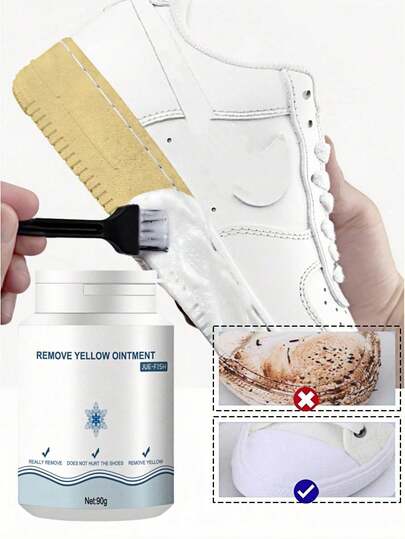 Limpiador de zapatos portátil sin agua, que elimina eficazmente las manchas resistentes y evita la deformación del lavado con agua. Ahorra tiempo y esfuerzo. Combina blanqueamiento, eliminación de manchas y pulido del borde del zapato. Solución de blanqueamiento conveniente. (Entrega aleatoria de versiones nuevas y antiguas)