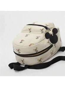 Disney Women's Cartoon Pattern Buckle Design Large Capacity Fashion Backpack - Multicolor - View 6