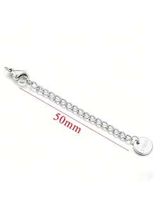 10pcs/Set/Lot Stainless Steel Pendant Lobster Clasp Extender Chain DIY Jewelry Making Bracelet & Necklace Accessory - 10pcs - View 15