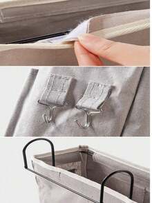 Multifunctional Fabric Wall-Mounted Storage Organizer Bag, Multi-Pocket Bedside Hanging Basket, Suitable For Dorms And Various Room Types, Student Bedside Bed Sheet Storage Bag - Multicolor - View 6