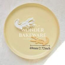 Molde de Biscoito Pendurado em Forma de Animal Fofo, Cortador de Biscoitos em Forma de Cervo 3D, Molde de Fondant de Veado para Decoração de Bolos e Cozimento - animal - Visão 9