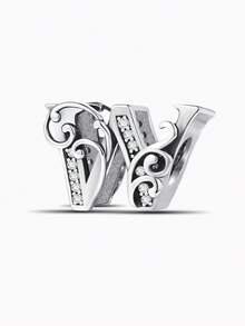 1pc Fashion Vine Inlaid Diamond Letter Beads, Suitable For Women Bracelet, Bangle DIY Jewelry Making And Daily Outfit Matching - Vine Diamond Letters - View 19