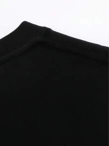Camiseta para Hombre con Estampado de Ojos de Moda, para Todas las Estaciones, Uso Diario - Negro - Ver 3