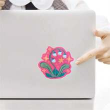 "1PC 3-Inch Removable Vinyl Waterproof Creative Flower Pomegranate Plant Sticker For Laptop, Phone Case, Water Bottle, Journal, Notebook, Helmet, Dorm Decor, Aesthetic Decorative Stickers For Smooth Surfaces"Boho Stickers - Multicolor - View 7