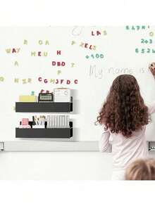 1/2 磁吸式侧挂置物架，适用于冰箱和洗衣机 - 无需钻孔，时尚黑色金属表面，壁挂式调料架，洗衣收纳架 - 彩色 - 查看 5