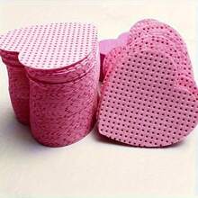 2000/1000/200pcs Nail Cleaning Wipes - Professional Lint-Free Nail Polish Remover Pads, UV Gel Cleansing Tissues, Unscented Manicure Prep And Finishing Cleaning Tool (Heart Shape) - Pink - View 14