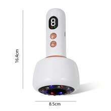 Intelligent Handheld Massage Guasha Cupping Device, Electric Cupping Device With 9 Suction Modes. 1200Mah Lithium Battery For Arms, Legs, Back And Can Be Used At Home - White - View 8