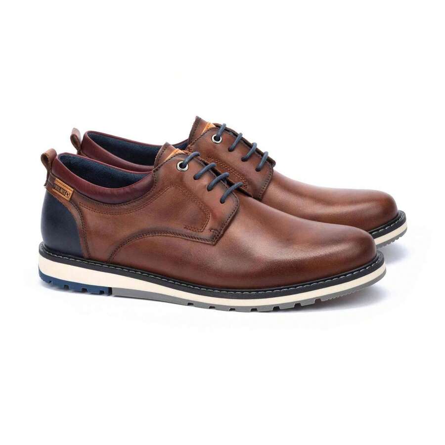 Pikolinos Dress Shoes M8J-8181C1-000 For Man In Color Brown - بني - مشاهدة 1
