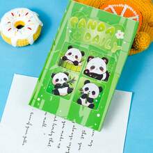 Cute Panda-Themed Notebook - Hollow Center Memo Pad, Portable Diary For Journaling, Notes, Sticker Collection; Perfect Reward System, Gift For Students, Teens & Adults - Multicolor - View 5
