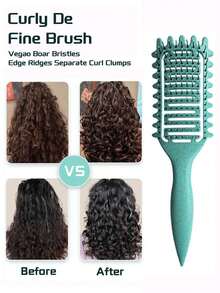 2025新款猪鬃毛造型梳，卷发定型梳，女士卷发造型梳，梳理和定型梳，美发工具，美发产品及配件，理发沙龙美容旅行必备