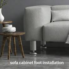 4pcs Adjustable Aluminum Alloy Furniture Legs - Precise Height Adjustable, Suitable For Replacement Legs On Beds, Sofas, Tables And Other Furniture | Heavy Duty Support - Multicolor - View 4