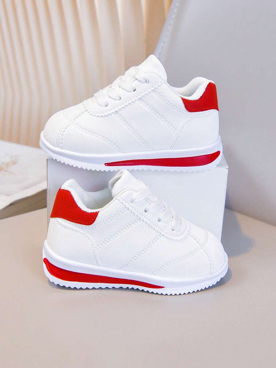 新款儿童运动鞋、跑步鞋、休闲鞋、网球鞋、婴儿鞋、软底幼儿鞋，轻便舒适 - 紅色 - 查看 1