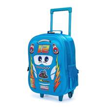 Spector Kit Mochila Rodinha Lancheira Estojo Espaçosa Reforçada - Azul - Visão 2