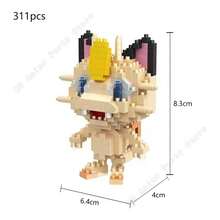Pokemon Building Blocks Set Pikachu Bricks Block Assembling Micro Anime Charizard Model Building Craft Gift