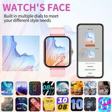 LOMAXFR Smart Watch, Wireless Calling /Dial, Multi -Sport Mode, Calling Reminder And Rejection,Information Reminder,SMS Reminder,Holiday Gifts, Birthday Gifts - Nhiều màu - Xem 8