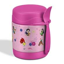 MAGMALIFE Contenedor Térmico para Alimentos MealGo , Disney Princess 300ml (10oz), Acero Inoxidable Doble Pared, Con Cuchara/Tenedor, Mantiene Frío y Caliente, Boquilla Ancha, Antiderrames, Ideal para Niños - Rosa Fucsia - Ver 10