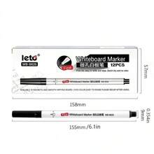 5pcs/8pcs/12pcs Set Fine Tip 0.5mm Dry Erase Markers, Suitable For Writing On Whiteboards, Glass, Mirrors, Great For Home, Office, School Use, Essential Back To School Supplies - Multicolor - View 8