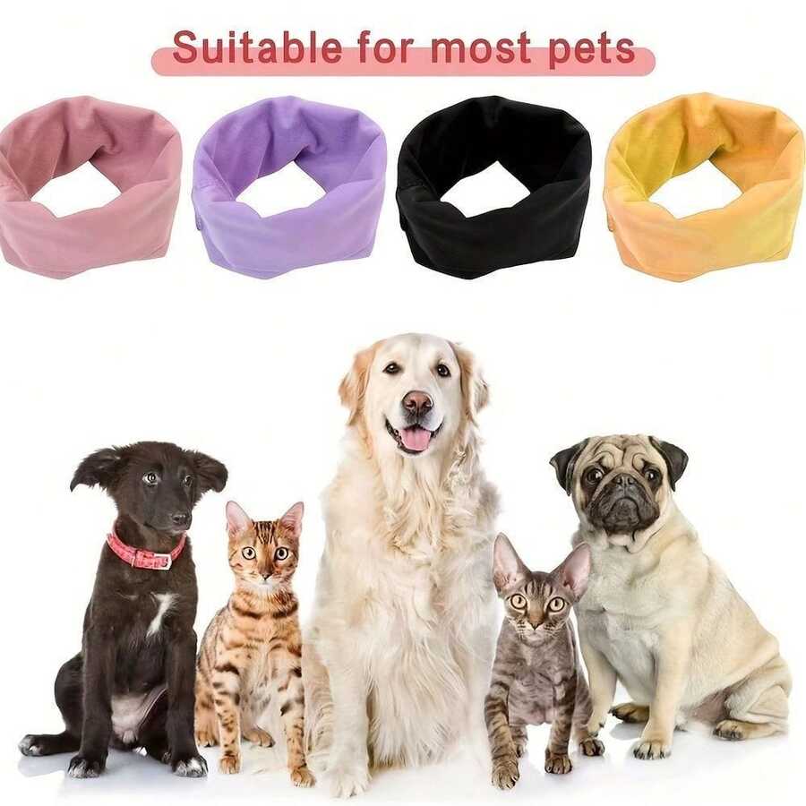 1 Pc Of Pet Grooming And Noise Reducing Earmuffs, High Elasticity, Soft And Warm Insulation, Anti Cold And Anti Freezing Pet Ear Covers, Hats, Dog Ear Covers, Dog Supplies - Multicolor - View 1