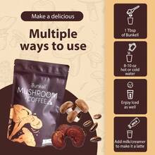 Bunkell 6 In 1 Supplement - Energy & Focus Supports - Mushroom Coffee Powder, Less Caffeine For Sleep - 1瓶 - 查看 6