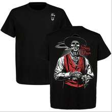 Doc Holliday Say When Old West Death Dealers Collection Tombstone Ghost Town Zombie T-Shirt, Cowboy Shirt, Full Color, Full Size - màu đen - Xem 2