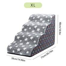 宠物楼梯，狗狗攀爬梯，防滑攀爬梯，适合小型、中型和大型犬在床上使用，猫咪床边攀爬梯