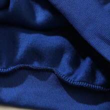 Spider Web Fashion Hip-Hop Printed Flower Hoodie, European And American  Brand Large-Sized Loose Men's And Women's Hooded Sweatshirt Set - Blue - View 4