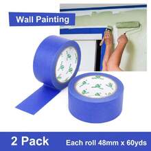 Cinta de Pintor 1.88 Pulgadas x 60 Yardas, 2 Rollos Cinta de Enmascarar Morado sin Residuos Para Pintar Paredes, Manualidades y Bricolaje (azul oscuro),36803097 - Rosa vieja - Ver 1