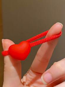 10个/套 儿童女孩弹力发圈，柔软布艺发圈，适合日常佩戴