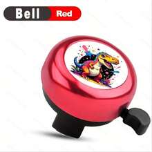 1pc Stylish Dinosaur Pattern Bicycle Bell, Suitable For Bicycle, Skateboard And Balance Bike, Outdoor Recreation, Modern Design , Vibrant Color, Skateboard Bell, Lightweight Bell, High-Quality Bell, Skateboard Accessory - Multicolor - View 9