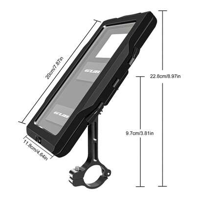 摩托车自行车手机支架 防水可调节车把手机支架 自行车安装配件