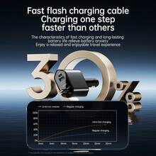 120W Fast Car Charger With Window Breaker, Retractable Charging Cables, 4-In-1 Car Charger With USB PD - With Window Breaker - View 6