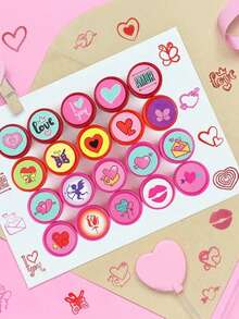 26pcs Easter Eggs Self-Adhesive Stamps, Halloween Christmas Gifts, Student Birthday Party Discount, Teacher Stamps - Multicolor - View 4