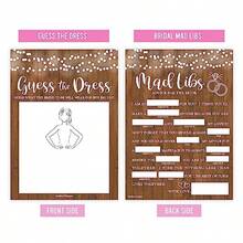 DHadley Designs Rustic Bridal Shower Games For 20 Guests Fun And Hilarious Bridal Games For Showers Wedding Shower Engagement Classy Party Activities - 如圖 - 查看 4