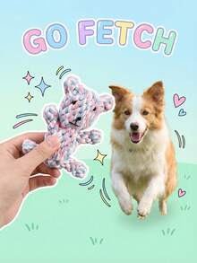 3pcs Durable Chew Toys For Puppies, Suitable For Teething, Interactive Braided Rope Toys For Small To Medium Dogs, Pet Supplies - Multicolor - View 6