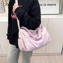 1pc Lightweight And Spacious Sports Gym Bag For Women, Suitable For Short Trips, Can Also Be Used As A Yoga Bag And Fits Over A Suitcase Handle, Multi-Pockets, Lightweight And Portable - Multicolor - View 4