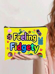 1 pieza Bolsa con cremallera multiusos, adecuada para mascotas, organizadores de cosméticos, suministros y regalos festivos - Cartera y contenedor de aperitivos lavable a máquina de estilo casual - Multicolor - Ver 4