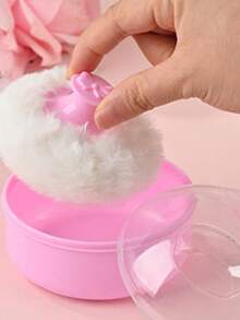 2pcs/1pc Velvet Powder Puff, Powder Puff Box, Hair Salon Cleaning Powder Puff, Talcum Powder Puff Box, Inexpensive, Christmas Gift, Cosmetics, Makeup Tools, Cheap Goods, Gifts, Women Gifts, Christmas Gift - Multicolor - View 10