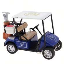 1:36 Scale Alloy Golf Cart Toy Model - Pull Back Operation, Durable Plastic, Mixed Colors, Realistic Golf Club And Bag Design, Ideal For Birthday And Golf Gifts - Multicolor - View 10