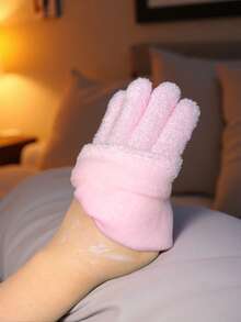 1双含精油的保湿袜，足部去角质面膜（适用于干燥、皲裂的足部），凝胶护腿套（用于足部保湿护理） - 彩色 - 查看 4