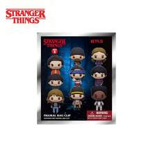 Netflix 1PC  Officially Licensed 3D Anime Character Series 5 Mystery Bulk Bag Clip Keychain Random One Will Mike Wheeler And Eleven For Family Friends Anniversary Gifts - View 5