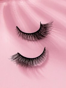 GLAM&NEED New 7pairs Natural Long 3D Mink False Eyelashes 5D Fluffy Fake Lashes Makeup Kit Mink Lashes Extension Eye Lashes Short Eyelashes