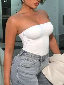 Áo không tay nữ mùa hè để đi chơi câu lạc bộ - trắng - Xem 1