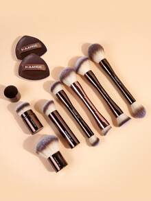 MAANGE Brushes Sets,Giveaways,Professional Makeup Brushes,Complete Makeup Set - Coffee Brown - View 12