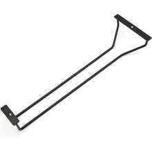 14 Inch (Approx. 35.6 Cm) Black Wine Glass Rack, Under Cabinet Wine Glass Holder, Stemware Rack, Cabinet/Kitchen/Bar Hanging Rack, 4-Piece Set - Black - View 4