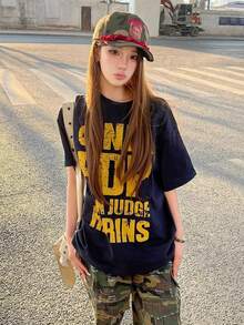 Women T-Shirts - Navy Blue 3 - View 2